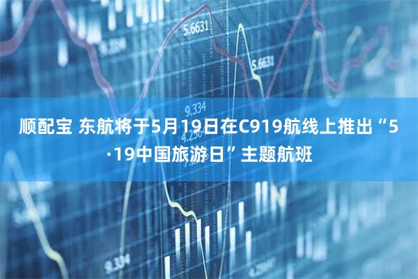 顺配宝 东航将于5月19日在C919航线上推出“5·19中国旅游日”主题航班